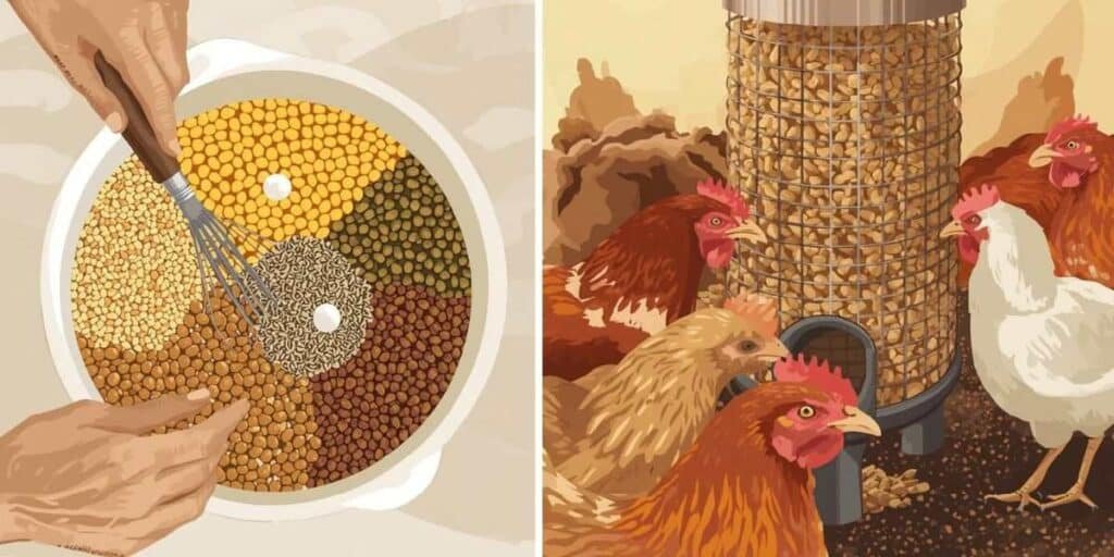 Que Donner à Manger aux Poulets pour Croissance et Ponte